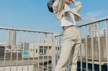 ．
この日は見ての通りの天気︎
青と白！！！
#emoda #mystyleemoda...