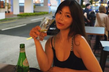 酔ってるフリして炭酸水＋サラダからのプロテイン @justnumber_official 世界中どこにいても同じ笑
Sparkling water＋salad,...