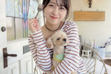 もなちゃんとカフェ行った時の
#トイプードル #カフェ巡り...