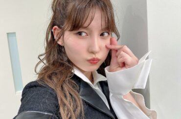 今夜25:29～
日テレ #バズリズム みてねーん

この日はハーフアップでした🫶
前髪の感じがお気に入り🫶

 #akb48 
 #元カレです...