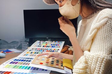 色の組み合わせむずかしい、
なやみすぎる...