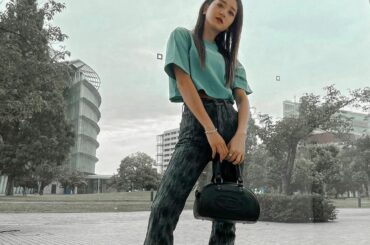 ．
青なのか緑なのかたまにはそんな色も♡
靴がちょーどいい高さで可愛くて好きです。
#emoda #mystyleemoda...