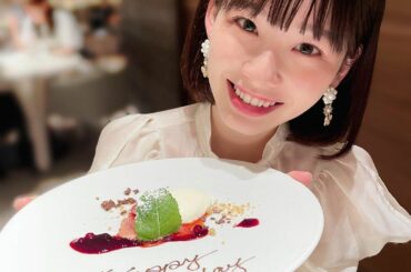 .
幼なじみとランチ行った時に、
誕生日プレート貰って嬉しかった
⁡
I was happy to receive a birthday plate...