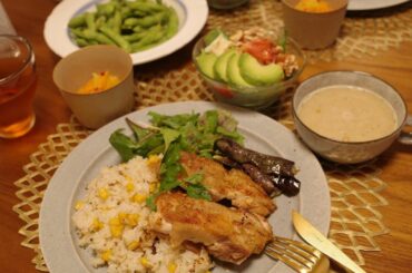 単身赴任中の夫が帰ってきて
あ〜、自分じゃ作れないこういう洒落たごはん嬉しいな〜(ニコニコ
なんて言うものだから、我が家はすっかり洋食派になりつつあります。
・...