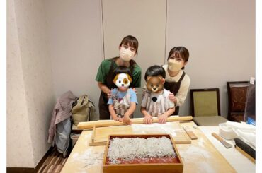 蕎麦打ち体験　

#エピナール那須 のチャギントンルームにお泊まりした時に、ホテル内のレストランで蕎麦打ち体験ができました。
3歳2人とママたちで作りました！
...