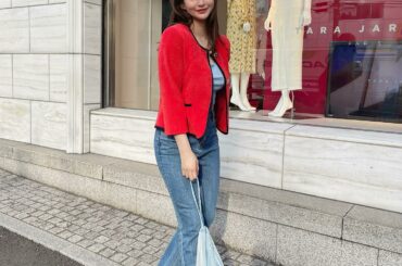 しふく

Jacket... @tarajarmon @tarajarmon_jp 
Tops... @hm 
Denim... いつかパリで買ったもの
Bag...