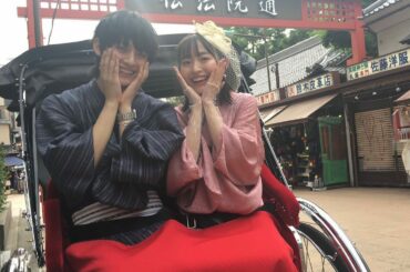 #よるのブランチ
観て下さいましたか?♡/
韓国に帰るという事で切なくバイバイした2人ですが、今後恋の行方はどうなるのか...?

人生初人力車^ ^楽しかっ...