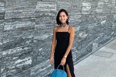 過ごしやすい日だったね

お気に入りのスカーフとバッグは
色を揃えてブルー系...