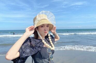 久しぶりの海っ
水が気持ちよかったです〜

@saaya.xoxo さんのブランド、 @miss_me_by_chaling の展示会で注文していた可愛いハット...