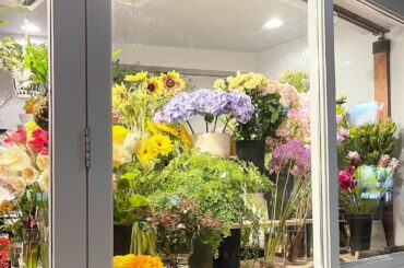 散歩中に見つけたお花屋さん...