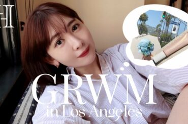 LAのホテルで朝の準備🧡夏の日差しに映えるメイク🌞【GRWM】