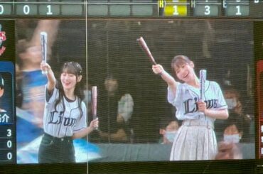 『ヤマノススメ Next Summit』コラボ 小倉唯さん、岩井映美里さん参加 ドラムパフォーマンス『Change UP-TRAIN』【西武vs楽天】2022/9/19