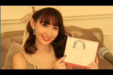 小嶋陽菜がラジオ番組中に描いた似顔絵。いったい誰の絵？（音声はありません）