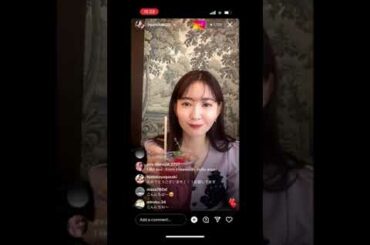 小嶋陽菜　インスタライブ（下着紹介）9/25