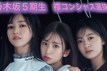 乃木坂5期生　襟コンシャス選抜　4K高画質加工 池田瑛紗　菅原咲月　奥田いろは　乃木坂46
