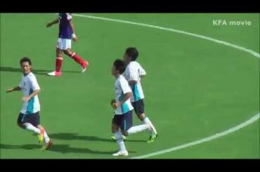 ⚽吉田明生 選手（YSCC）のボレー弾（アシスト・井上和馬 選手）［横浜FM×YSCC｜2012.9.8｜天皇杯・２回戦＠三ツ沢］