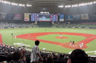 中村剛也3号HR！ラブライブ！サンシャイン！！伊波杏樹さんのアナウンス付   (打球は取り損ねました😭😭)