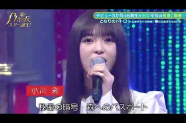 新・乃木坂スター誕生!#5小川彩「となりのトトロ」