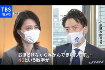 小泉環境相単独取材 「４６％削減」を“メダル”に例えると？【news23】