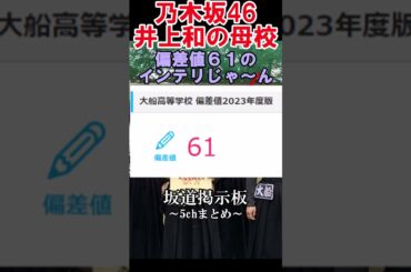 乃木坂46井上和の母校　#shorts