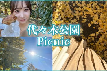 【Vlog】代々木公園で一人紅葉ピクニック☕️🍂