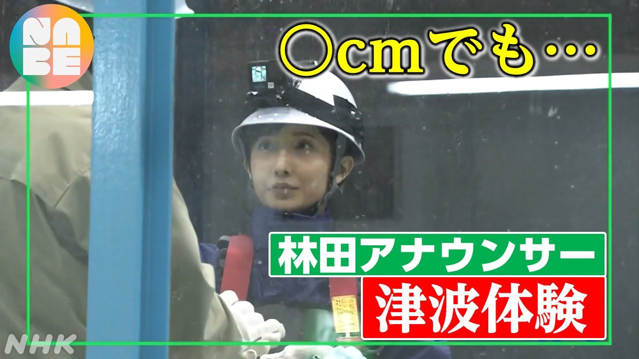 【NHKアナが#防災やってみた 】林田理沙アナは30センチの津波に耐えられる? (NABE) 【NHKアナが#防災やってみた 】林田理沙アナは30センチの津波に耐えられる? (NABE)