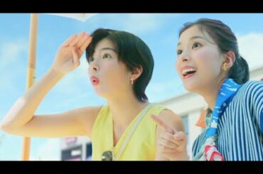 芳根京子、佐久間由衣のぞき込むアドリブに思わず笑み／三井アウトレットパークCM＋メイキング＋インタビュー