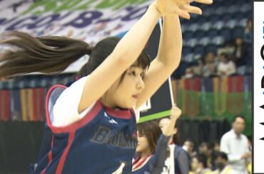 桜井日奈子、見事なシュート披露！　ユニフォーム姿でバスケ愛　Bリーグ「横浜ビー・コルセアーズvsサンロッカーズ渋谷」戦