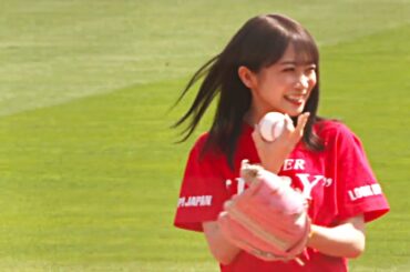 【？】イーグルス始球式・秋元真夏さん『投げる方向、そっちじゃないです…』