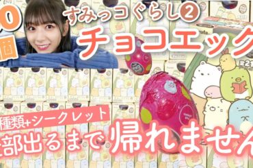 【推し】【挑戦】【チョコエッグ】大好きなすみっコぐらしのチョコエッグを50個買って開封してみたら途中から体育会系の部活になりました🔥