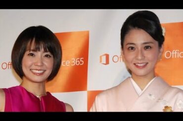小林麻耶＆麻央姉妹、3年半ぶり共演　日本マイクロソフト『New Office』発売記念イベント