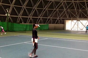 【みんラボ】1994年生まれのライバル尾崎里紗プロと加藤未唯プロが並んでラリー