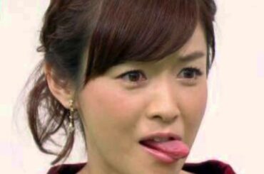 杉崎美香アナ、舌の体操放送事故