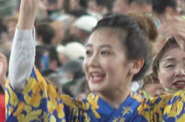 お美しい千眼美子（清水富美加）さん「幸福の科学連」2019徳島夏の阿波おどり（2019.8.12）