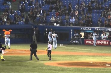 2014/04/16 始球式　山岸舞彩さん