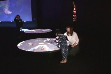 入場＆河野未来アナと★内覧会★チームラボアイランド【春翔３歳】学ぶ！未来の遊園地｜愛媛松山【雑貨屋Lea Mahalo】看板息子