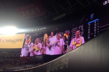 2019/06/15 H-DB KBC岡田アナの始球式