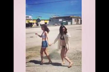 【逢沢りな & 内田理央】　MORE水着ロケin グアム☆　仲良く手つなぎショット♪