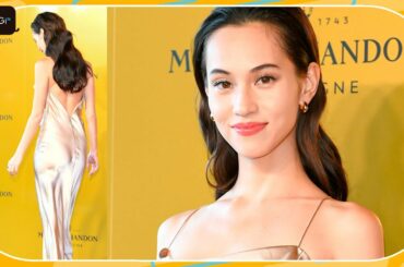 水原希子、美デコルテ＆美背中あらわ！　ゴージャスキャミドレスで魅了　「モエ・エ・シャンドン」イベントフォトコール