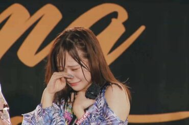 ファンの歓迎に号泣してしまう稲場愛香 ⇒ １年後【Juice=Juice】