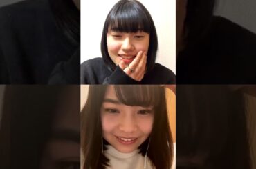 倉島颯良 新谷ゆづみ インスタライブ 2021 01 27 Sara Kurashima Yuzumi Shintani instagram live IG Sakura Gakuin