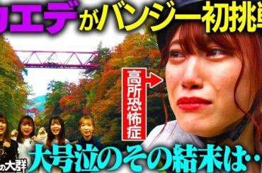 【豆柴の大群】カエデ、人生初のバンジーを飛ぶ