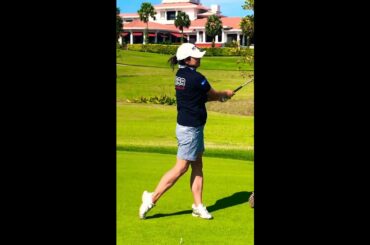 シニアプロゴルファー松澤知加子