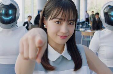 広瀬すず、ミニワンピで軽快なダンス披露！可愛く決めポーズ　『ソフトバンクロボティクス』新テレビCM「Whizで隠れダスト掃除」篇＆メイキング