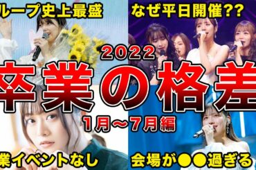 【運営の意図は】2022年前半の坂道卒業セレモニー・コンサートの格差エピソード6選(渡邉理佐,星野みなみ,渡邉美穂ほか)