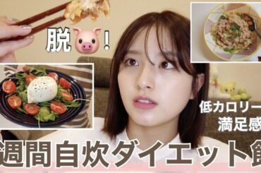 【簡単節約】グラドルの一週間ダイエットご飯！普段これ食べて生活してます💗