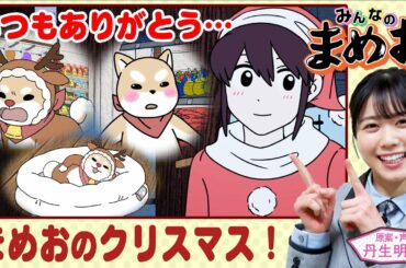 【クリスマス】声優・日向坂46丹生明里！クリスマスで街へ繰り出すまめお！まみサンタも登場！【”みんなのまめお” 全話フル公開Part27】