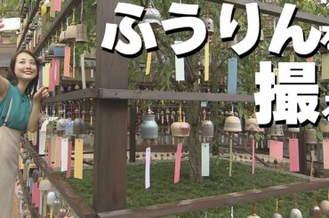 アプリでおでかけアナウンサー①「陶ふうりんを激写！」