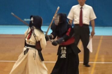 2016年IH 剣道 女子 個人 2回戦 竹入未紗（佐久長聖）vs 藤原果歩（盈進）