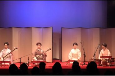 端唄「なすとかぼちゃ」／　山本ゆきの（唄vocal,三味線shamisen）・こうの紫（三味線shamisen）・望月美沙輔（笛fue）/島村聖香（打物percussion）